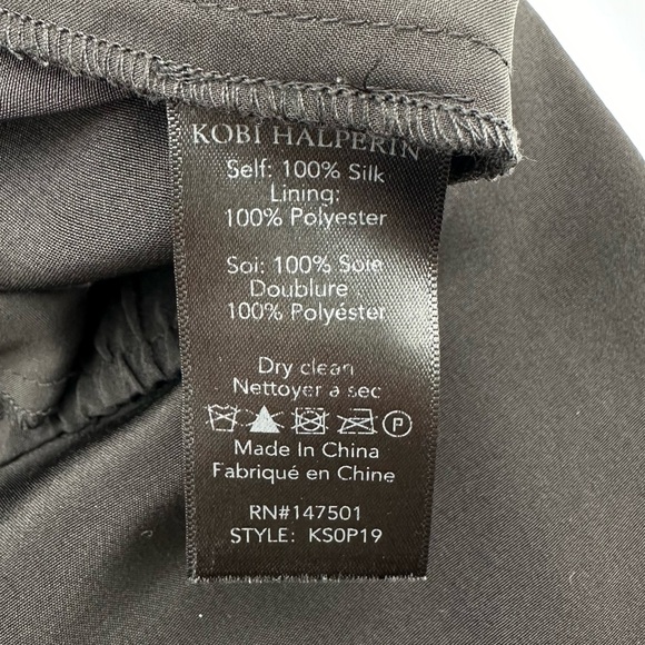 Kobi Halperin Crystal Silk Joggers in Black - Picture 12 of 12